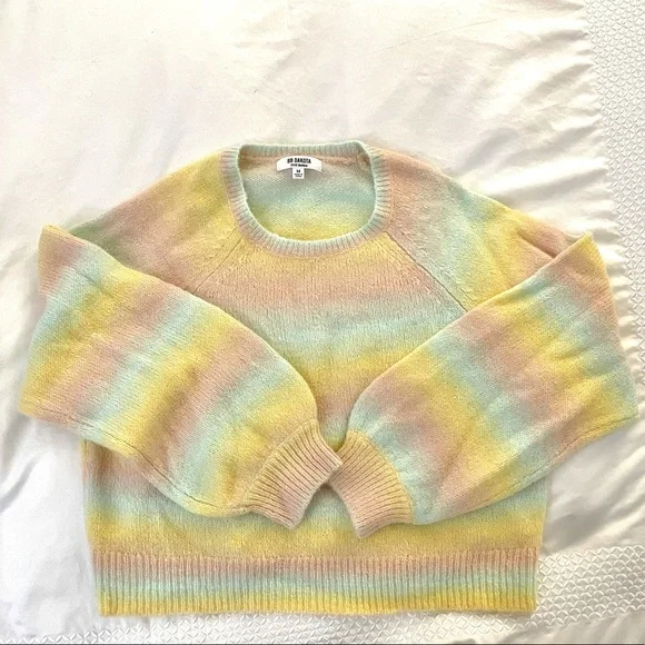 Knit Sweater Bb Dakota Rainbow Cardigan Boohoo ME